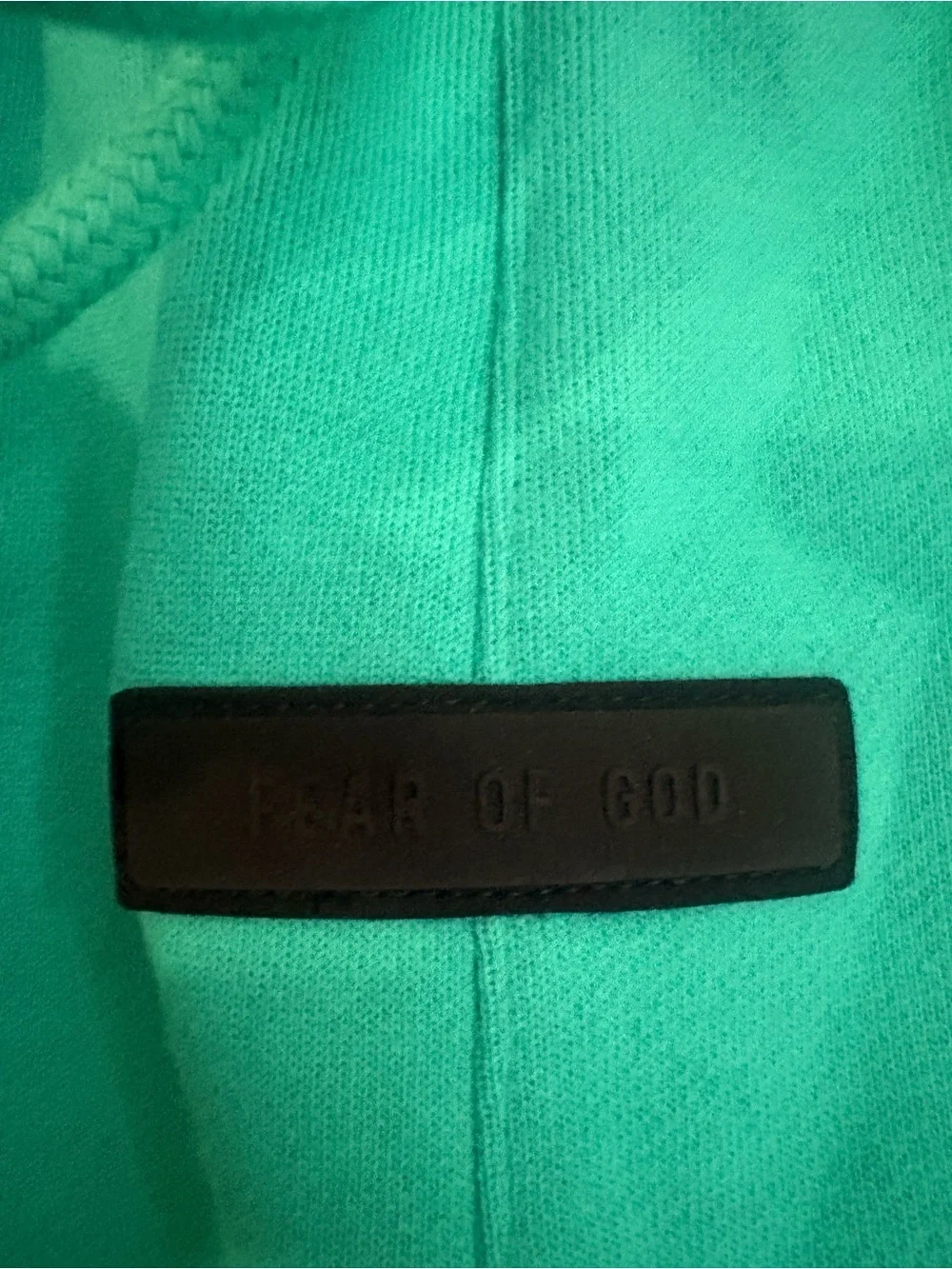 Fear of God Essentials Mint Leaf Fleece Running Shorts size S EC